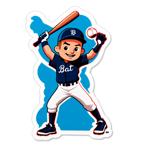 Sticker Pemain Baseball Energetik