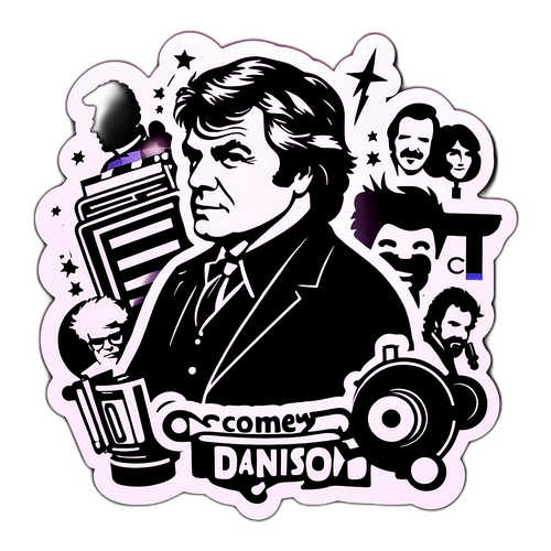 Autocollant représentant une silhouette de John Davidson