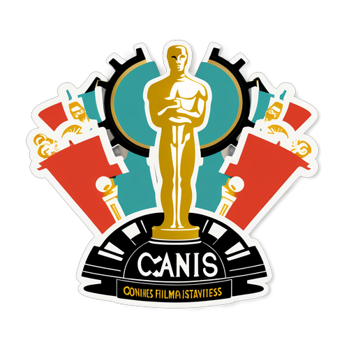 カンヌ映画祭の雰囲気を表現する洗練されたデザイン