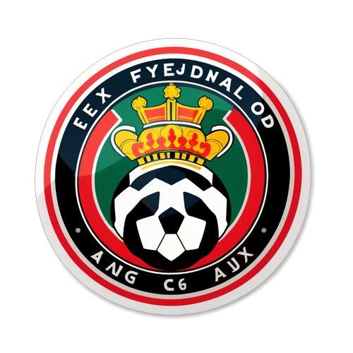 Ajax vs Feyenoord Rivaliteit Sticker