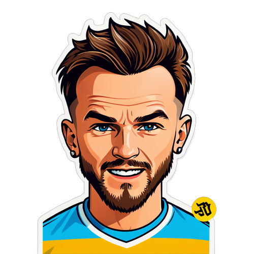 Motiverende klistremerke av James Maddison