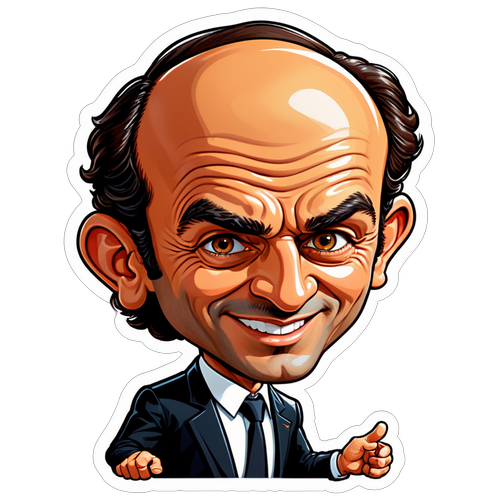 Adesivo Moderno de Caricatura de Rafa Vitti
