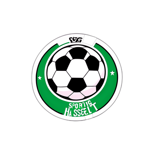 Sticker met logo van Sporting Hasselt