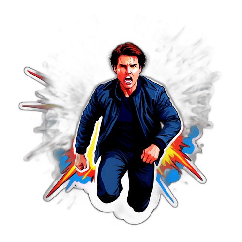 Actiesticker van Tom Cruise