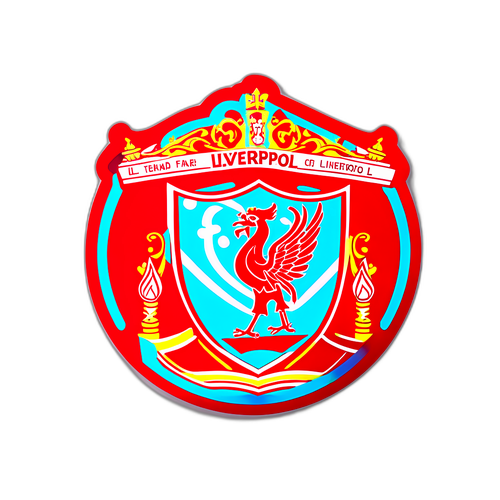 리버풀을 사랑하는 팬 아트 스타일 스티커