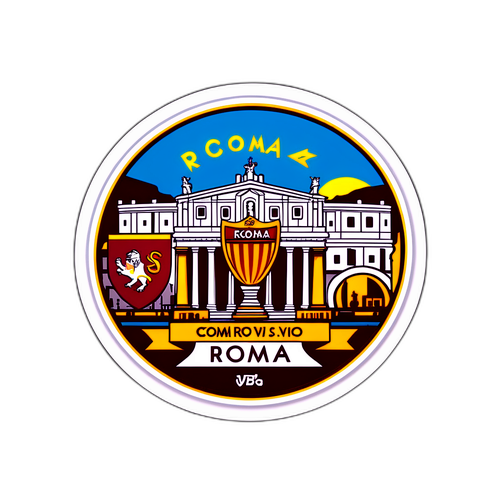Energetisk klistermärke för Roma mot Como