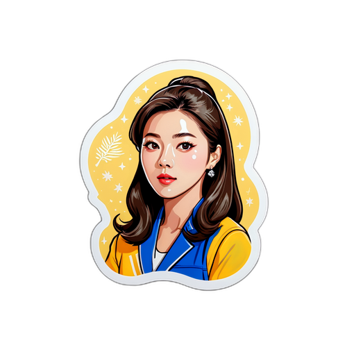 時尚貼紙：Ha Ji-won的魅力