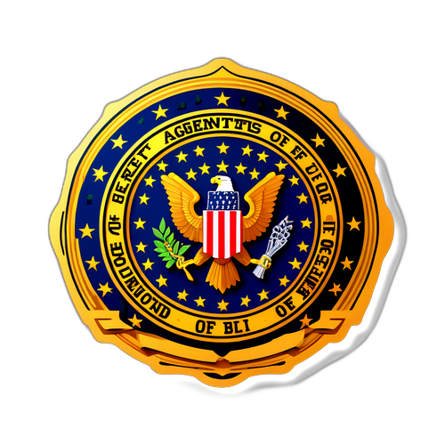 Symbol FBI z powiększonym logotypem