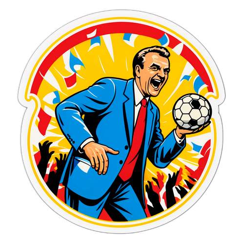 Nostalgische Darstellung von Herbert Prohaska in Aktion