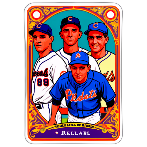 Kad Perniagaan Vintage Pemain Baseball