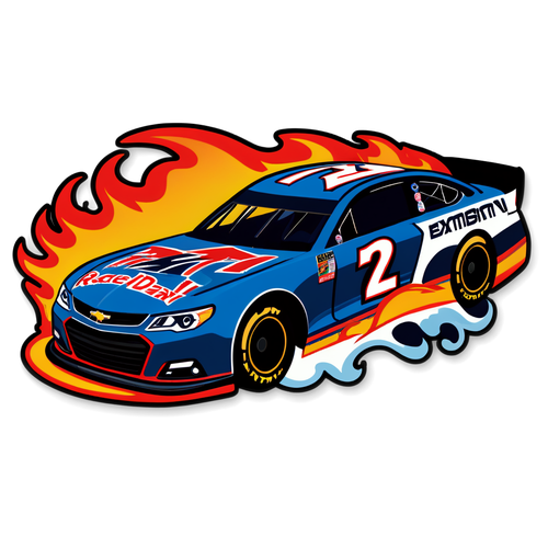 Race Day Excitement Illustration