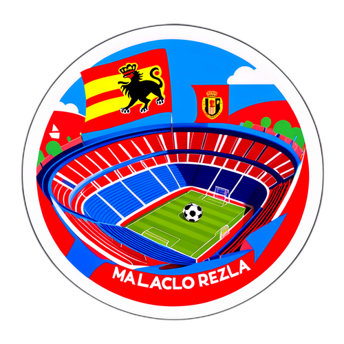 Stiker Stadium Pertandingan Sepak Bola
