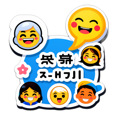 轻松的对话框与表情图标