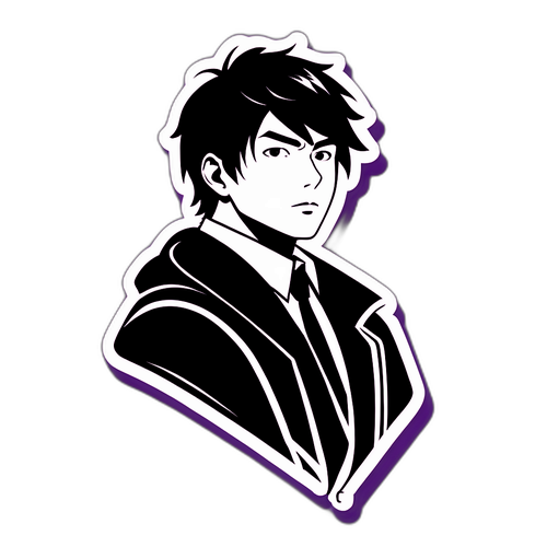松田優作シルエットデザインステッカー