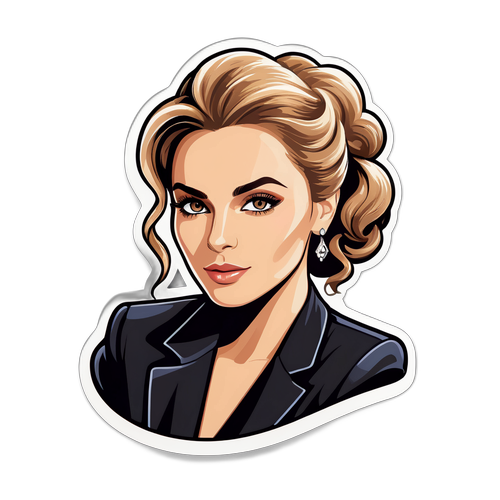 Στιγμιότυπο της Έλλης Κοκκινου με κομψό και σικ φόντο που αντανακλά την καριέρα της στη μουσική