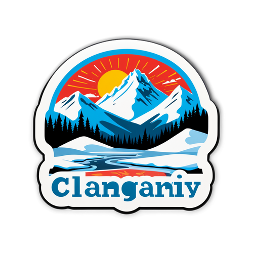 Calgary Alert Winter Scenic Sticker