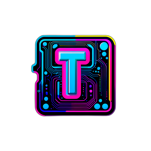 Technologiczny Sticker 'tt'