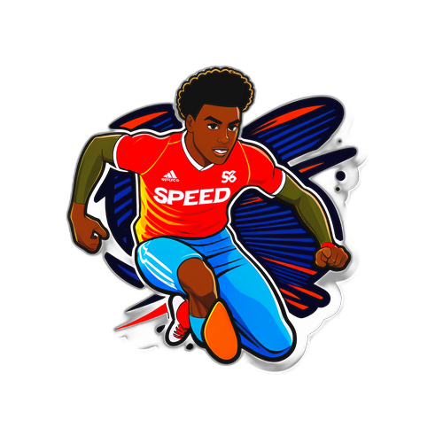 Sticker ya Nico Williams akikimbia