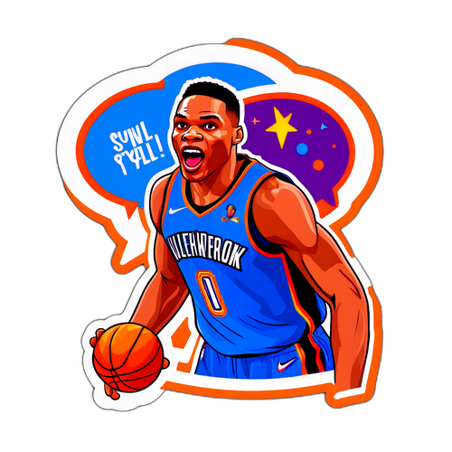 Autocollant sur le thème de Russell Westbrook