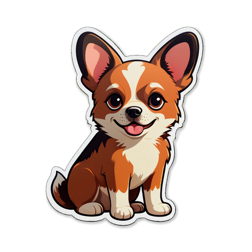 Unleash the Cuteness! This Adorable Corgi Sticker Will Melt Your Heart!