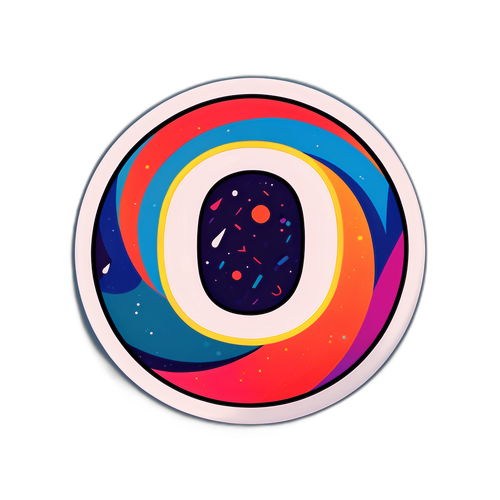 現代的な印象のステッカー