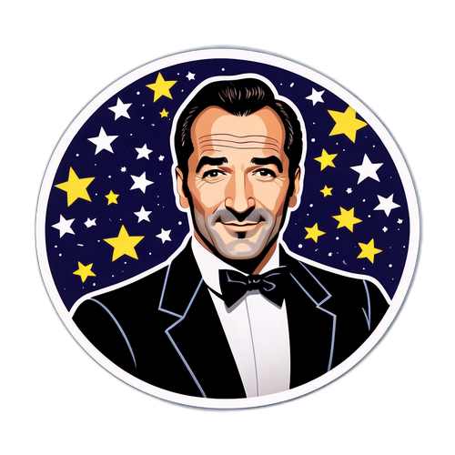 Image stylisée de Jean Dujardin