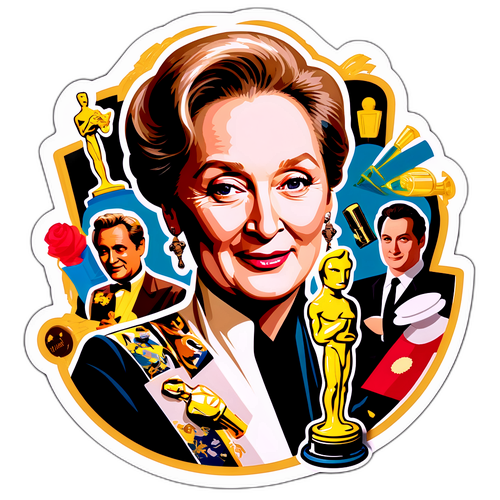 Stijlvol Portret van Meryl Streep