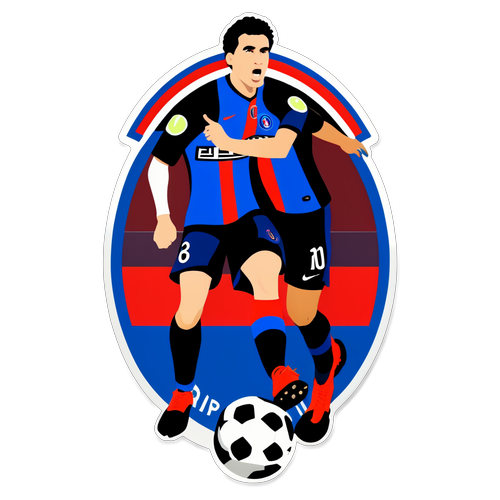 Sticker ya Mpira wa Kikosi cha PSG na Inter Milan
