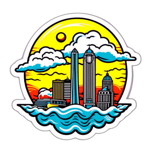 Lubbock Weather-Themed Sticker