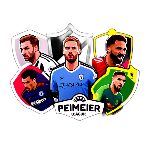 สติ๊กเกอร์ธีมการแข่งขันพรีเมียร์ลีกที่แสดงสไตล์การเล่นที่มีชื่อเสียง