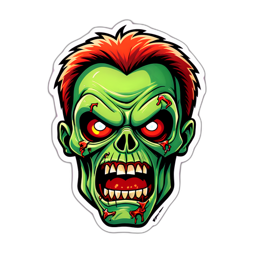 Stylizovaný nálepka 'marvel zombies'