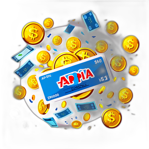 Sticker cu monede și bancnote