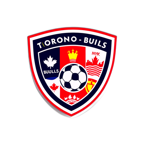 Adesivo do Jogo de Futebol entre Toronto e NY Red Bulls
