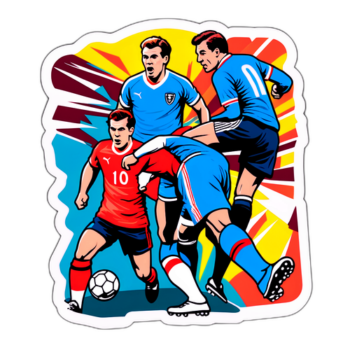 Adesivo Retro: Momenti Iconici di una Partita Leggendaria