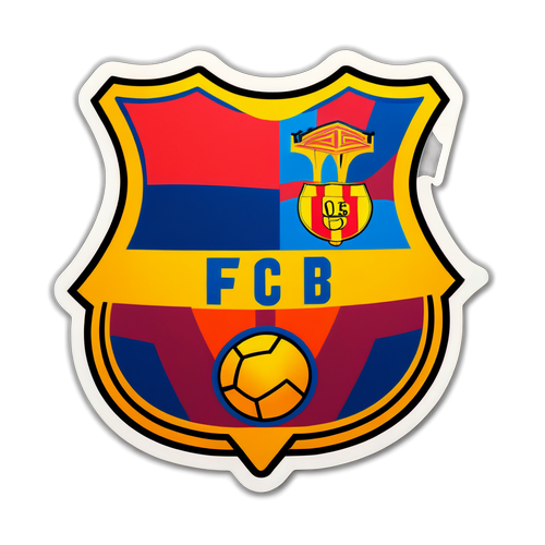 Autocollant du logo emblématique du FC Barcelone