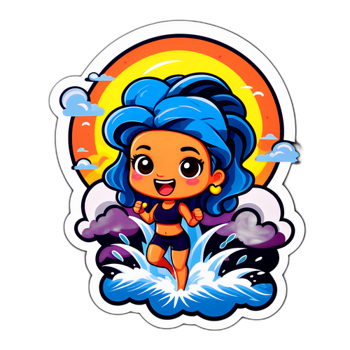 Tropical Storm Melissa na Cartoon