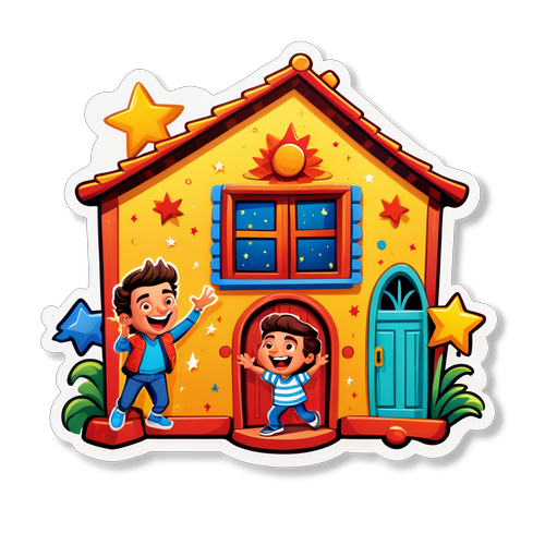 Casa de los Famosos Playful Sticker