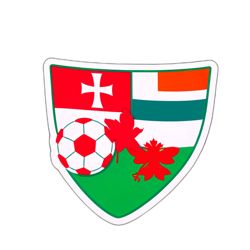 Sticker Bola Sepak Berwarna-warni