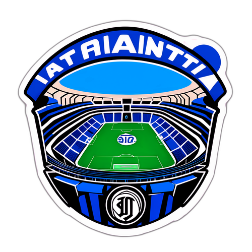 Stadion plin de suporteri Atalanta și Inter