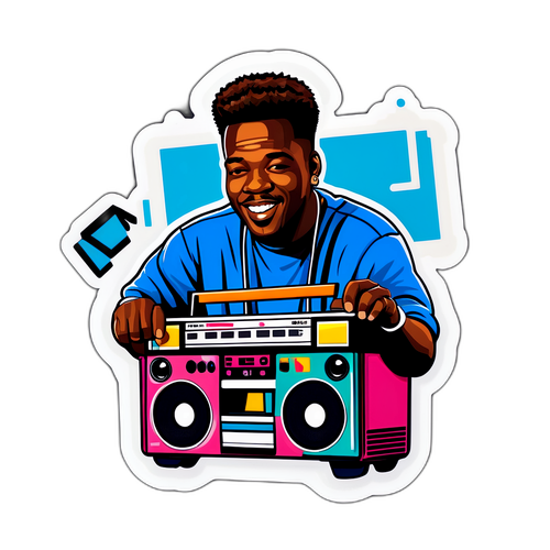 Nostalgiczny Sticker z Bobbym Brownem