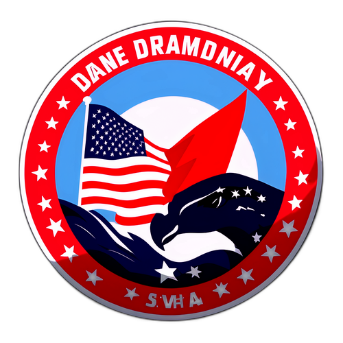 国家日安全与强国梦想贴纸