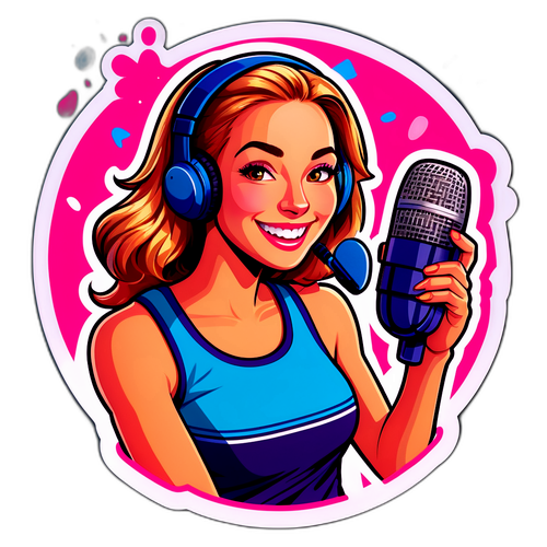 Stilig Laura Woods klistremerke