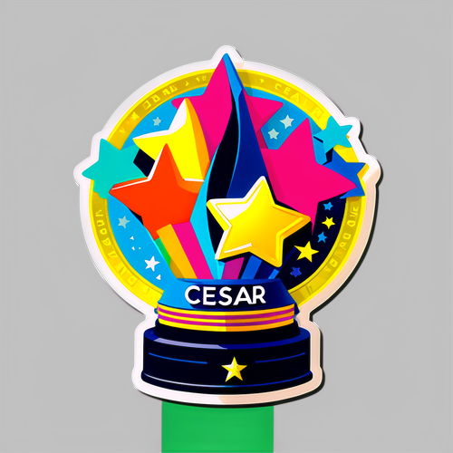 Design Coloré des Nominations aux César 2025