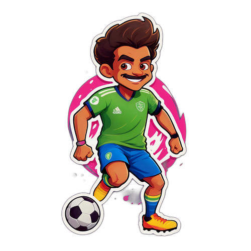 रोनी बर्डघजी फुटबॉल खेलते हुए