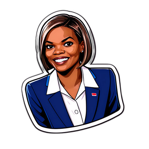 Desen marker pe tablă cu formularul de candidatură al Candace Owens