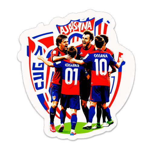 Sticker de Celebración de Gol de Osasuna