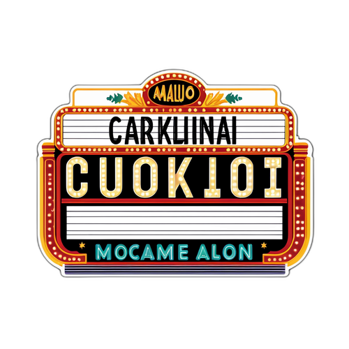 Vintage Kino Marquee Sticker