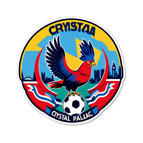 Unleash Your London Spirit! Vibrant Crystal Palace Sticker Captures Football & Iconic City Vibes!