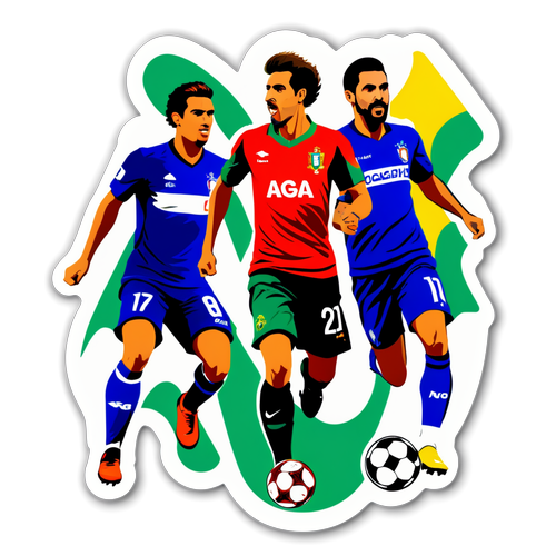 Autocollant dynamique représentant la Liga Nos