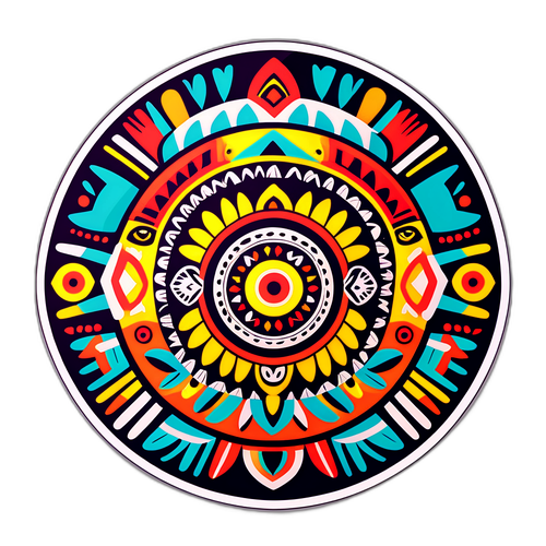 Desain Stiker Memukau dari Simbol Budaya Suku Guarani